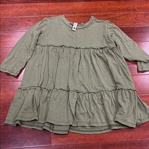 Pomelo Kids Dress in Olive Green